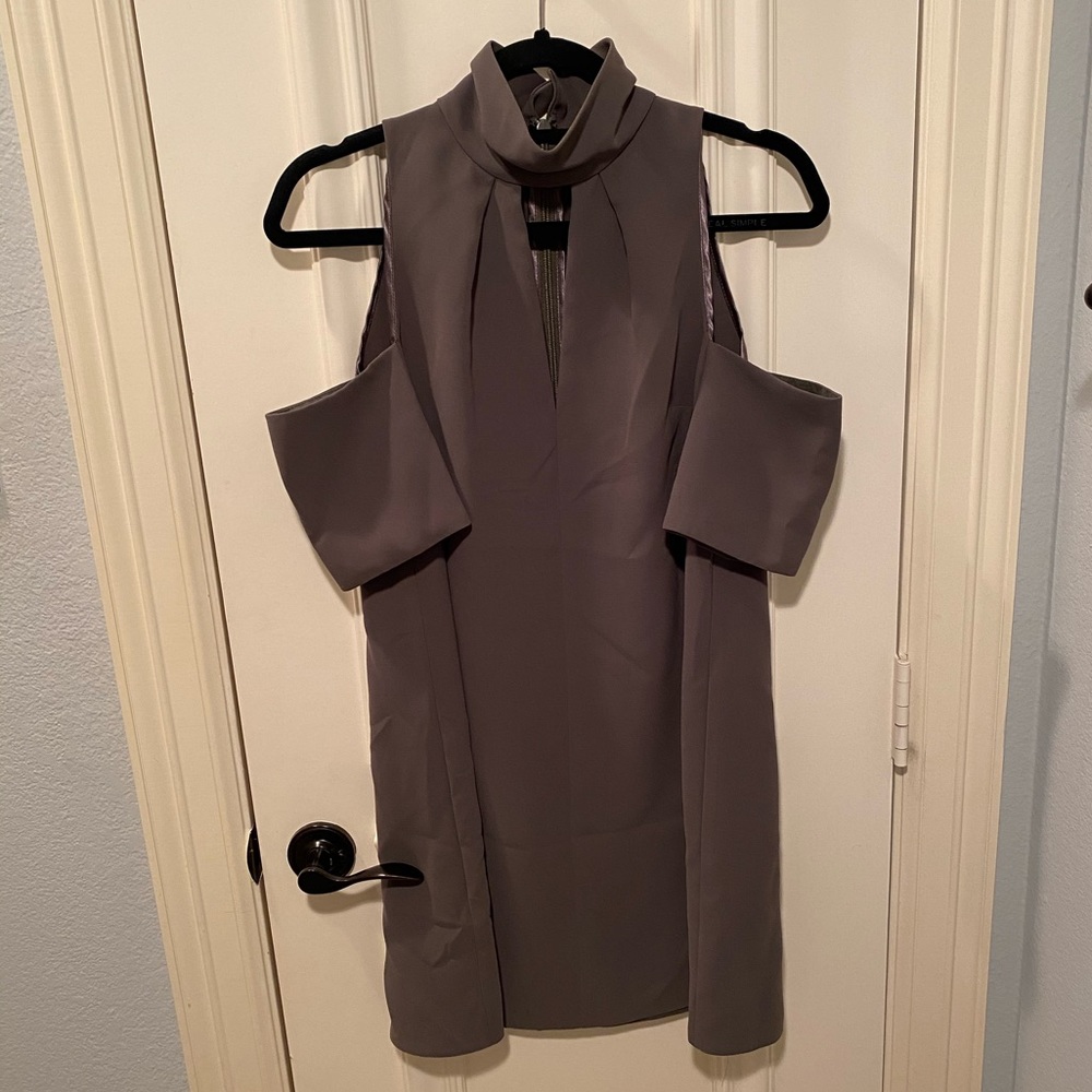Cold Shoulder Olive Dress